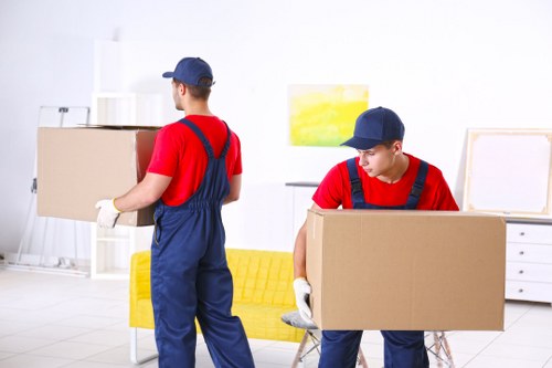 Professional packing materials prepared for a Harringay home move