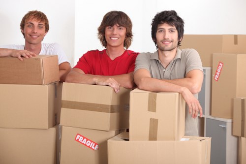 Careful packing materials and fragile items for a Harringay relocation