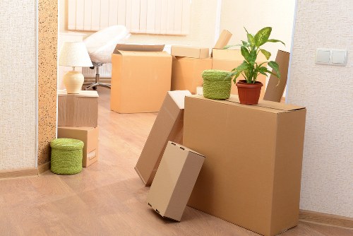 Furniture and IT setup during office removals in Harringay
